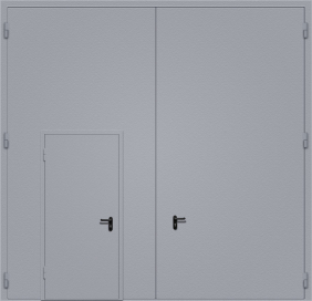 Промышленные ворота с калиткой №1