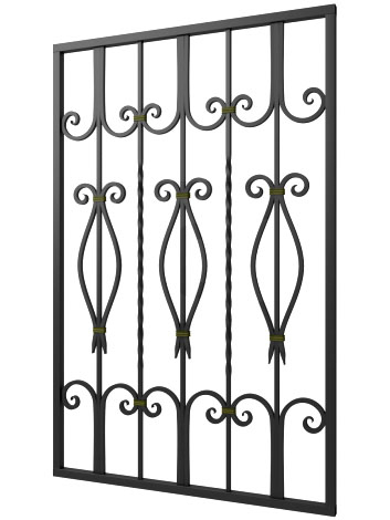 Кованая решетка №193