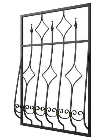 Кованая решетка №157