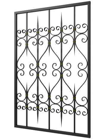 Кованая решетка №297