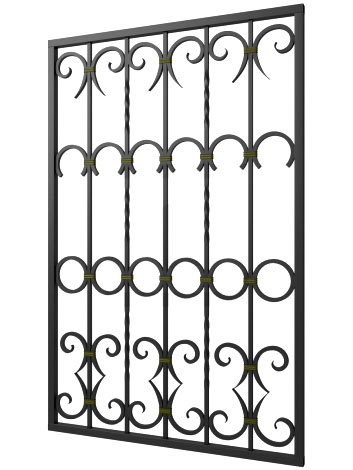 Кованая решетка №263