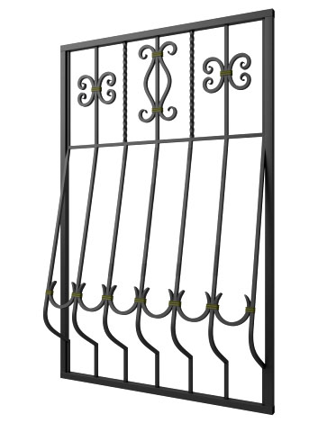 Кованая решетка №242