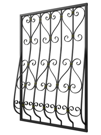 Кованая решетка №252