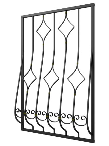 Кованая решетка №254