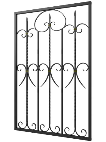 Кованая решетка №278