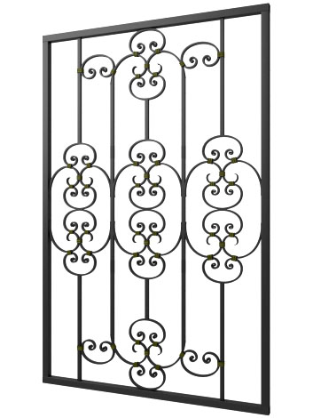 Кованая решетка №306