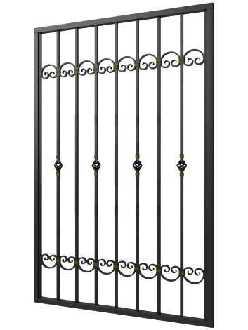 Кованая решетка №199