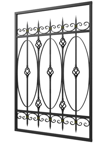 Кованая решетка №167