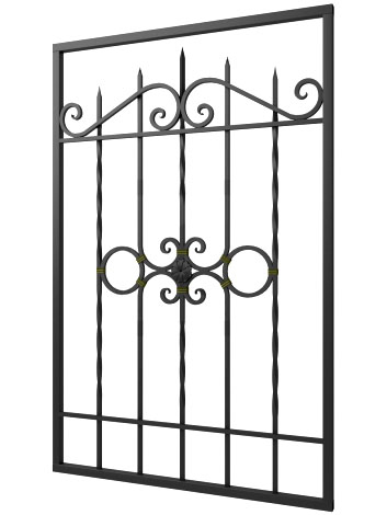 Кованая решетка №214