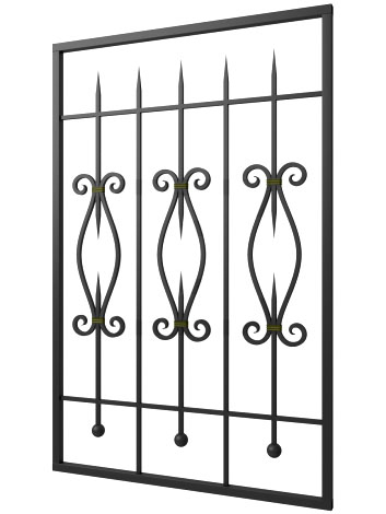 Кованая решетка №243