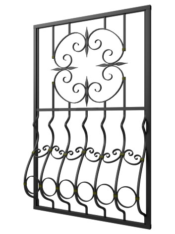 Кованая решетка №125