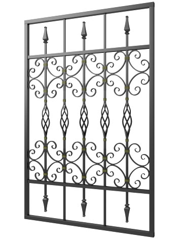 Кованая решетка №240