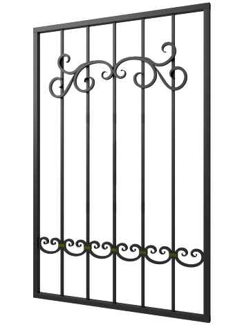 Кованая решетка №283