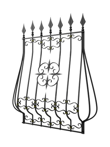 Кованая решетка №104