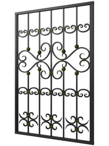 Кованая решетка №211