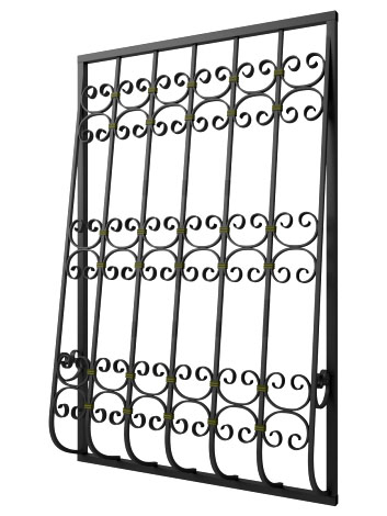Кованая решетка №257