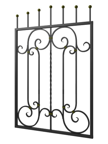 Кованая решетка №107