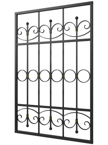 Кованая решетка №273