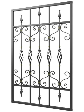 Кованая решетка №274