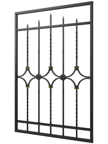 Кованая решетка №305