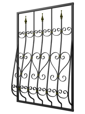 Кованая решетка №228