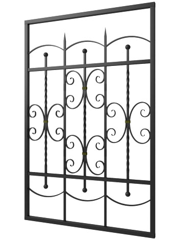 Кованая решетка №251