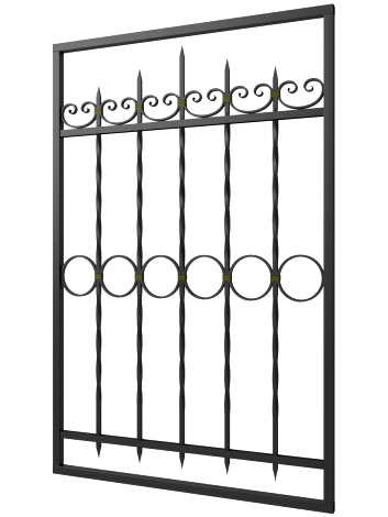 Кованая решетка №298