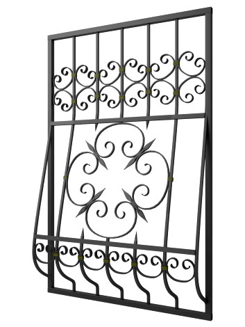 Кованая решетка №113