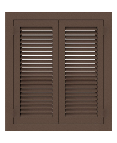 Жалюзийные ставни с блокираторами закрывания №9