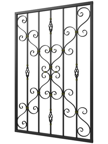 Кованая решетка №259