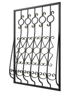 Кованая решетка №123