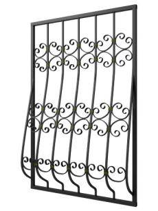 Кованая решетка №247