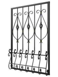 Кованая решетка №129